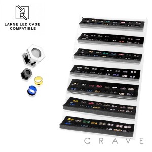 224PCS OF ASSORTED 316L SURGICAL STEEL PLUGS/TUNNELS FOR MIX & MATCH PANEL